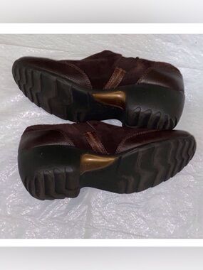 Naturalizer Chic Brown Leather Ankle Booties Size 7M